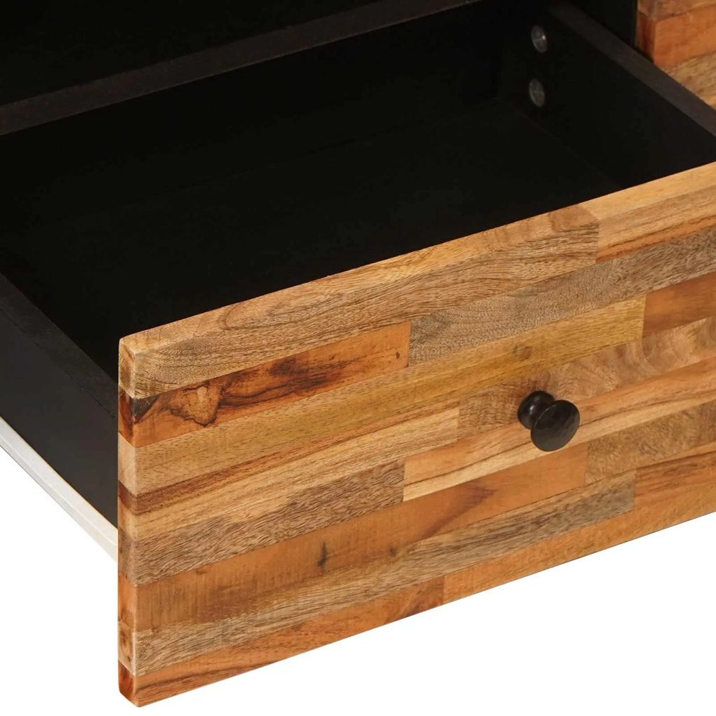 vidaXL Ντουλάπι TV με ράφι Καφέ 105 x 33,5 x 46 εκ. Στερεό ξύλο μάνγκο