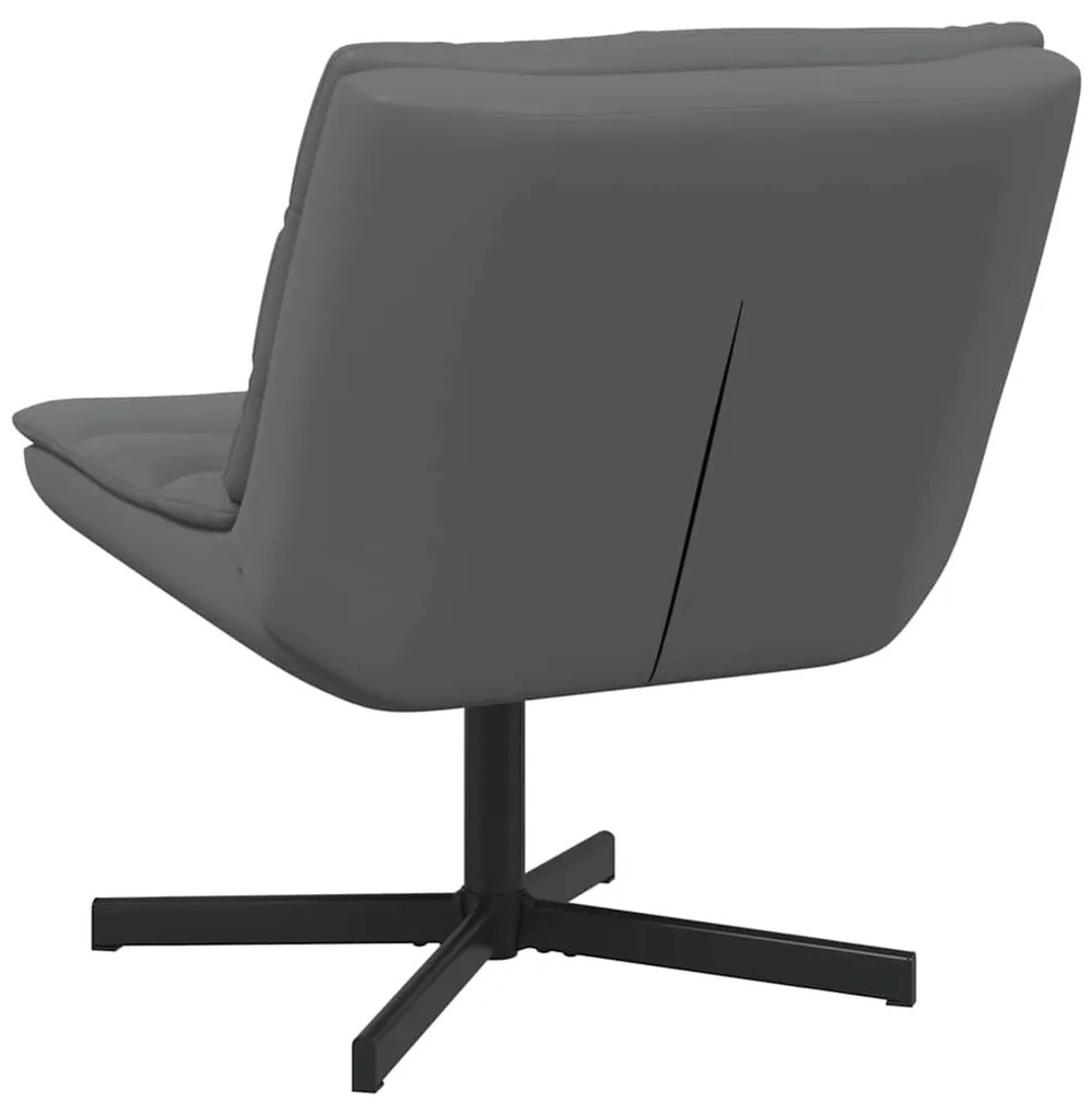 vidaXL Περιστρεφόμενη καρέκλα Γκρι 63 x 75 x 76 εκ Τεχνητό δέρμα