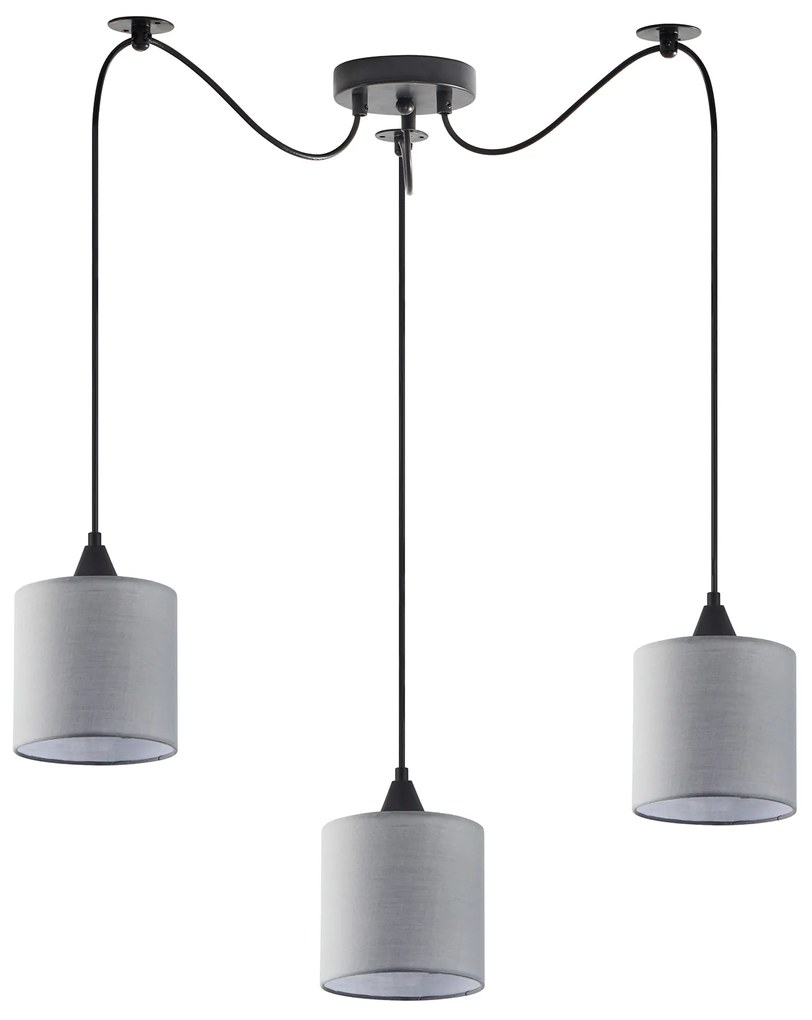 Φωτιστικό Οροφής SE21-BL-B10-BL3-SH2 ADEPT PENDANT Grey Shade Pendanr+ - 51W - 100W - 77-9016