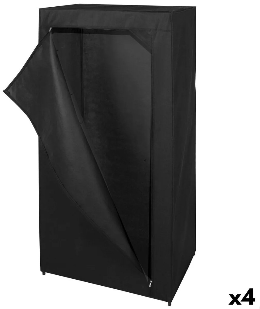 Ντουλάπα για τα ρπύχα Max Home Μαύρο 70 X 148 X 46 CM 4 Μονάδες