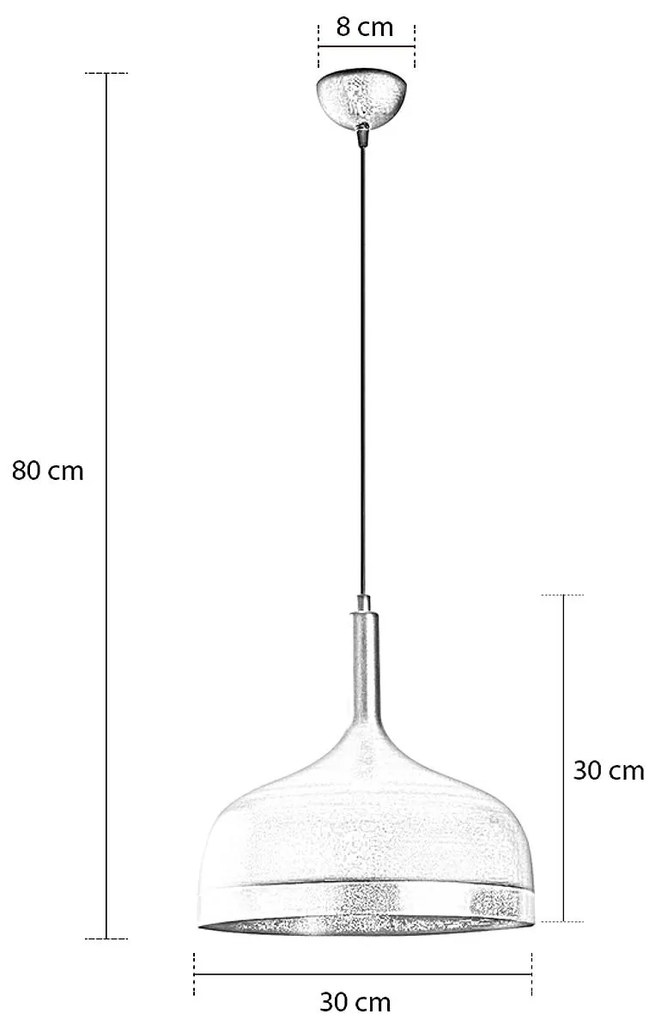 ΦΩΤΙΣΤΙΚΟ ΚΡΕΜΑΣΤΟ ARTELIBRE CLARIMOND ΜΑΥΡΟ ΜΕΤΑΛΛΟ 30X30X80CM