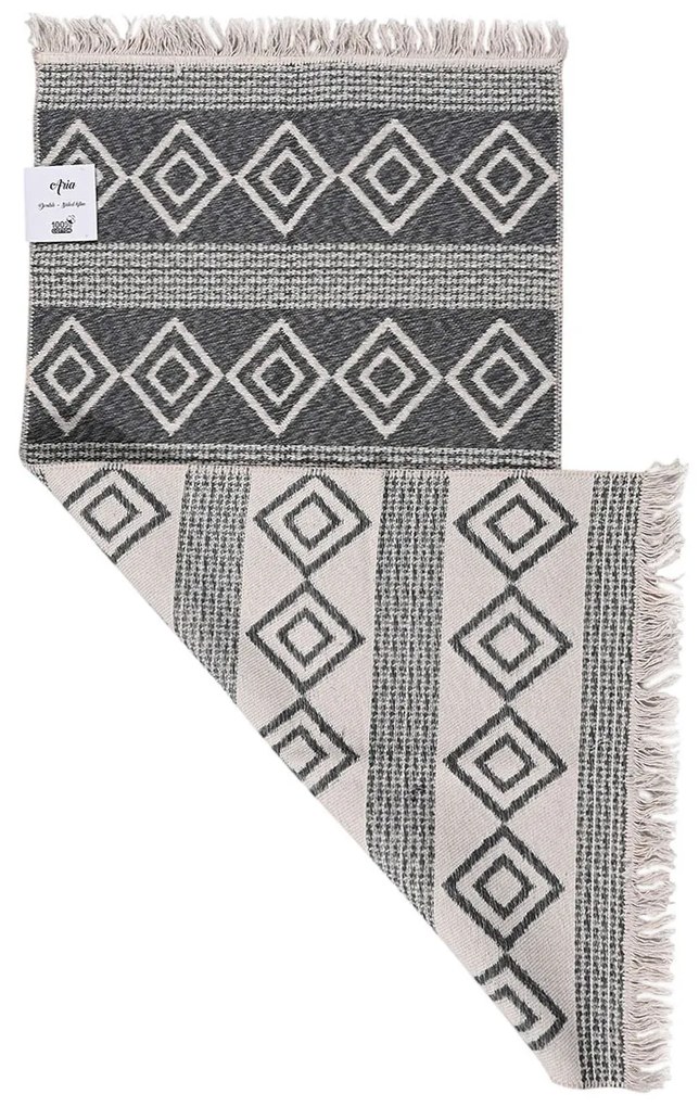 Χαλί Διαδρόμου 2 Όψεων (60x110) Polcarpet Aria Artkilim 22293 D.Grey