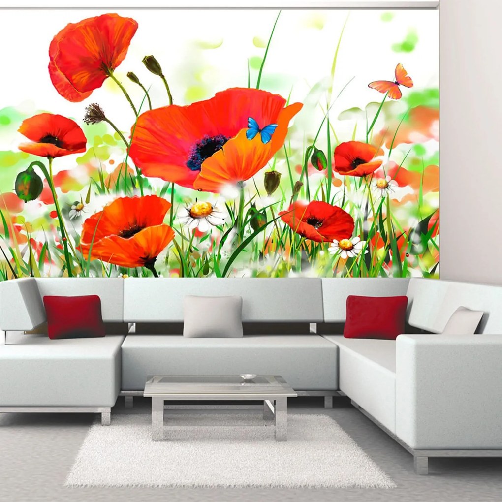 Φωτοταπετσαρία - Country poppies 350x270