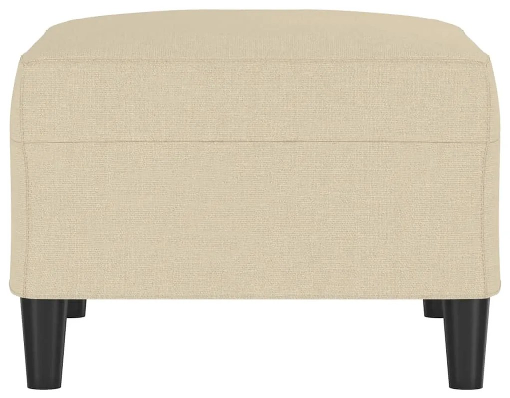 vidaXL Υποπόδιο Κρεμ 70 x 55 x 41 εκ. Υφασμάτινο