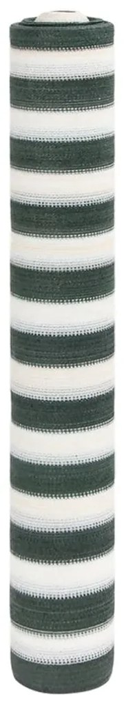 vidaXL Δίχτυ Σκίασης Πράσινο/Λευκό 1,5 x 25 μ. από HDPE 195 γρ./μ²