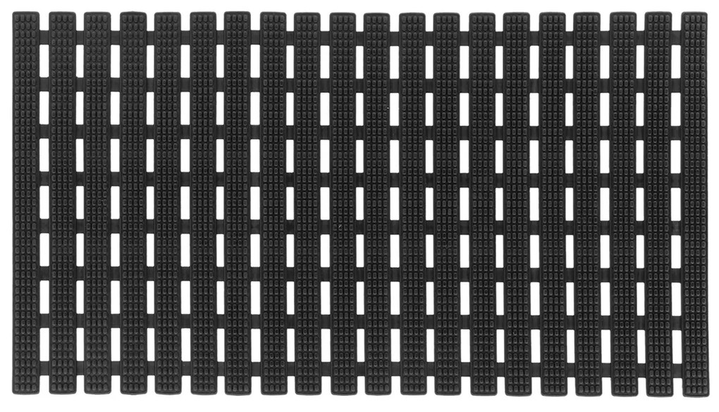Αντιολισθητικό Πατάκι Μπανιέρας (38x70) T-D Slatted Black D143901