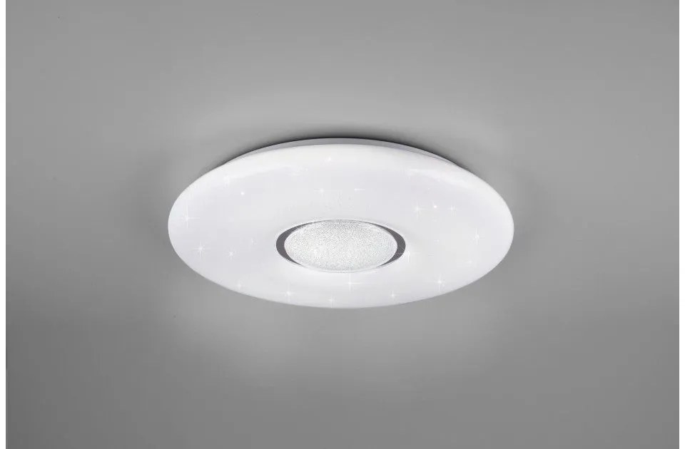 Έξυπνο Φωτιστικό Οροφής Πλαφονιέρα LED RGBW 20W Dimmer Εφέ Lia R65051000 Trio Lighting R65051000 Λευκό