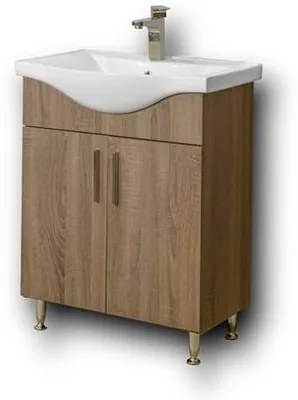 Σετ Έπιπλο Μπάνιου SIENA SONOMA DARK 65 9SSI065SD0W Πάγκο 61x34x83cm
