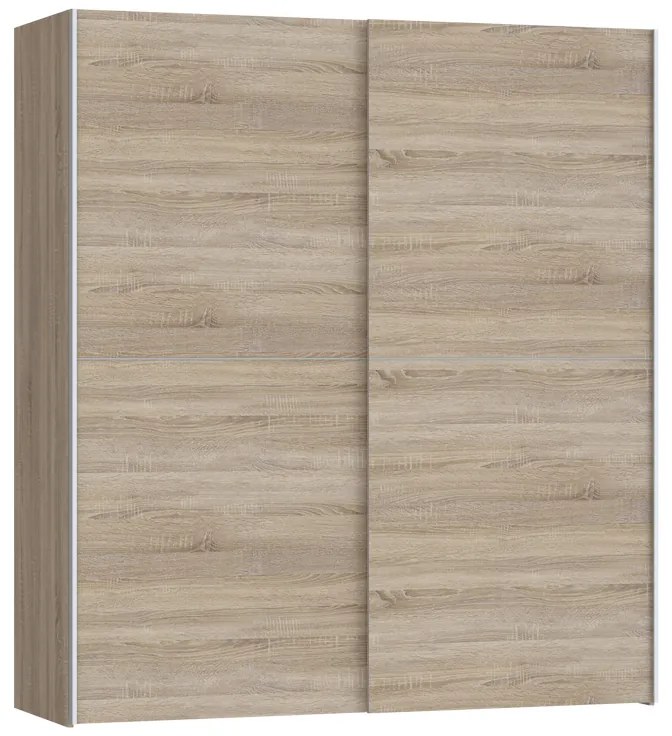 Intrahome Ντουλάπα ρούχων Noez Intrahome δίφυλλη με ράφια sonoma μελαμίνης 170.5x61x190.5εκ | SKU: INTRAPA-429111120