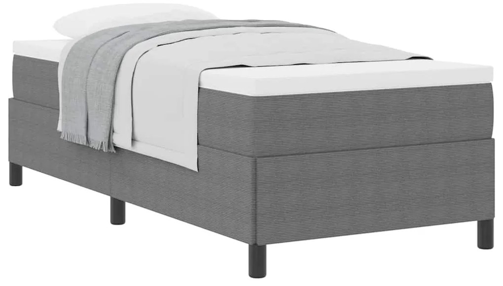 vidaXL Σκελετός Κρεβατιού Ανοιχτό γκρι 80 x 200 cm Βελούδο