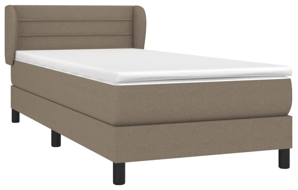 ΚΡΕΒΑΤΙ BOXSPRING ΜΕ ΣΤΡΩΜΑ TAUPE 80X200 ΕΚ. ΥΦΑΣΜΑΤΙΝΟ 3126281