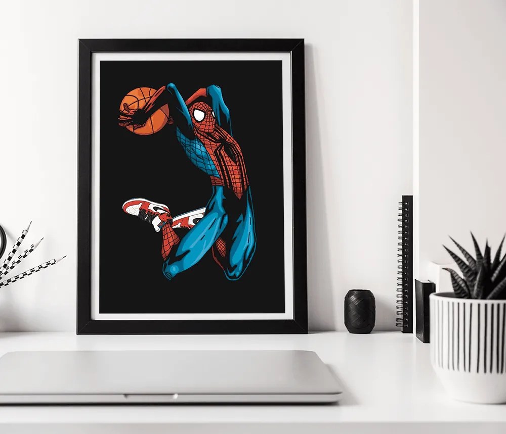 Πόστερ &amp; Κάδρο Spiderman Dunk x Jordan Sneakers SNK274 40x50cm  Εκτύπωση Πόστερ (χωρίς κάδρο)