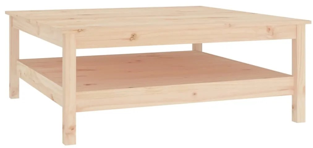 vidaXL Τραπεζάκι Σαλονιού Γκρι 100x100x40 εκ. από Μασίφ Ξύλο Πεύκου