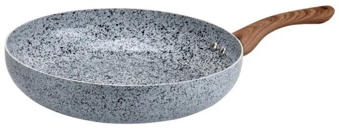 Oliver Voltz Τηγάνι Siena OV51319J14, 14 cm, φινίρισμα μάρμαρο, επαγωγικό, γκρι