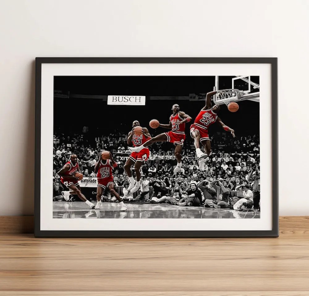 Ξύλινο Κάδρο Jordan Dunk 30X40cm SNK18