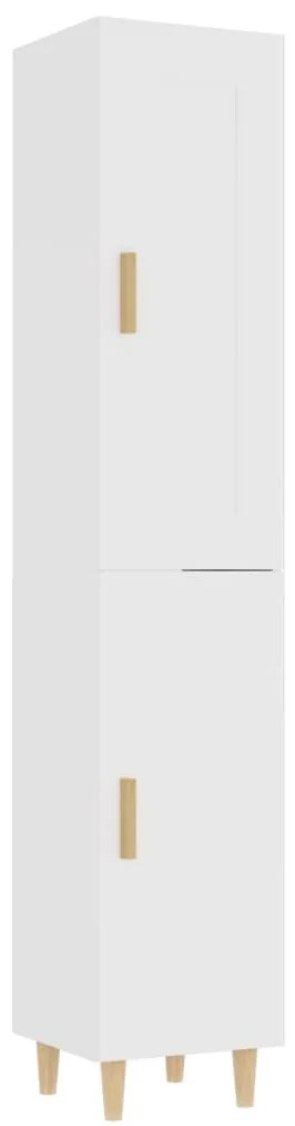 vidaXL Ντουλάπι Λευκό 35 x 34 x 180 εκ. από Επεξεργασμένο Ξύλο