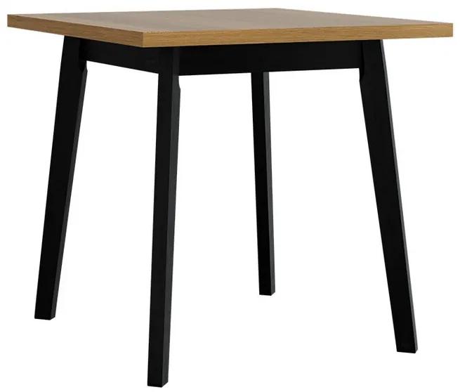 Τραπέζι Victorville 127, Grandson δρυς, Μαύρο, 75x80x80cm, 14 kg, Πλαστικοποιημένη μοριοσανίδα, Ξύλο, Μερικώς συναρμολογημένο, Ξύλο: Οξιά | Epipla1.gr
