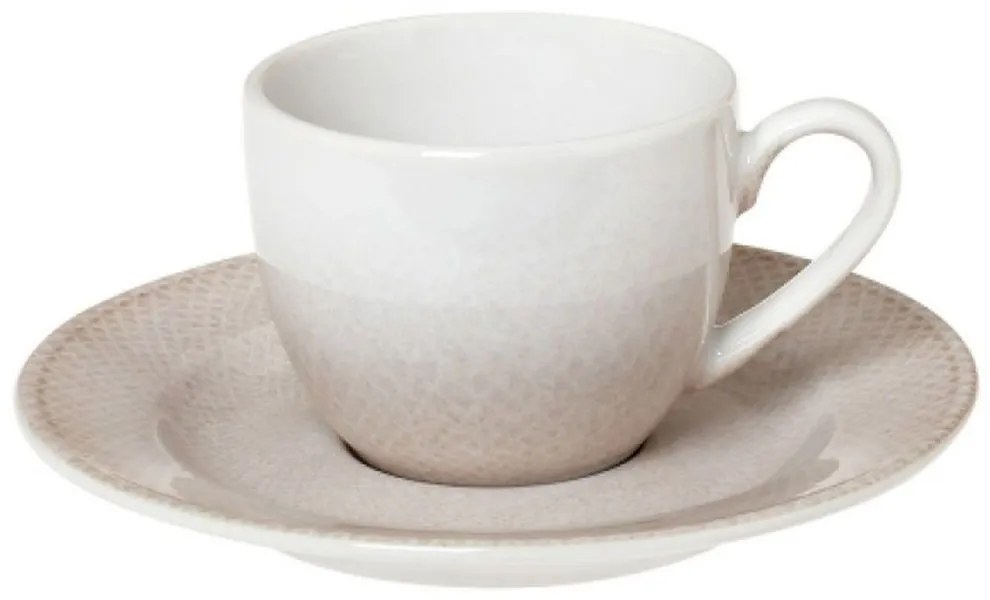 Φλυτζάνι Καφέ Με Πιατάκι Venus 25.091.17 110ml White-Beige Cryspo Trio Πορσελάνη