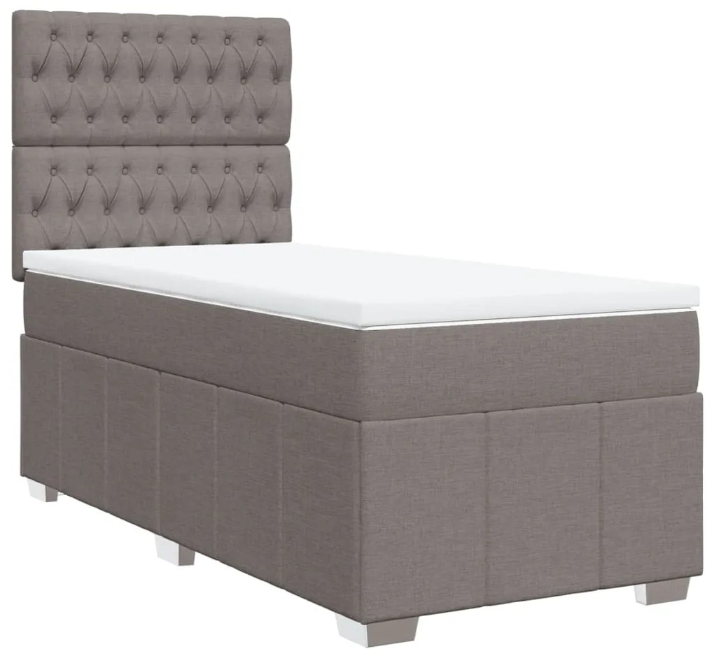 ΚΡΕΒΑΤΙ BOXSPRING ΜΕ ΣΤΡΩΜΑ TAUPE 90X200 ΕΚ. ΥΦΑΣΜΑΤΙΝΟ 3291562