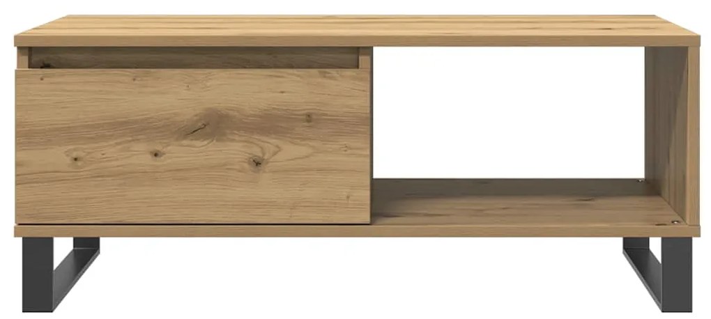 vidaXL Τραπεζάκι Σαλονιού Αρτισιανή Δρυς 90x50x36,5εκ Επεξεργασμ. Ξύλο