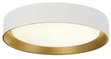 Πλαφονιέρα Φωτιστικό Οροφής LED Αλουμίνιο Spirit H7,4 Φ35 Viokef 4271100 Λευκό-Χρυσό