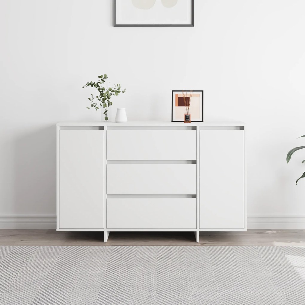 vidaXL Κονσόλα Λευκή 120x41x75 εκ. Κατασκευασμένη από Συνθετικό Ξύλο
