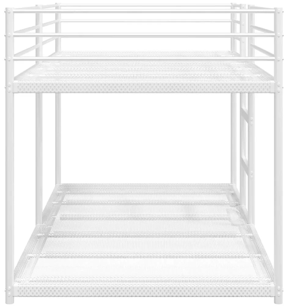 vidaXL Κουκέτα χωρίς στρώμα Λευκό 107x203 cm Ατσάλι