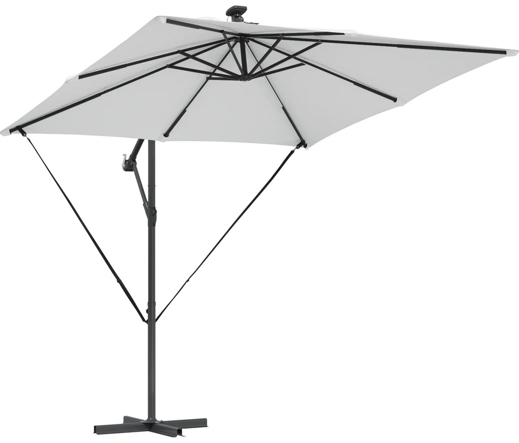 vidaXL Ομπρέλα Cantilever Banana Άμμος 249 x 249 x 250 εκ.
