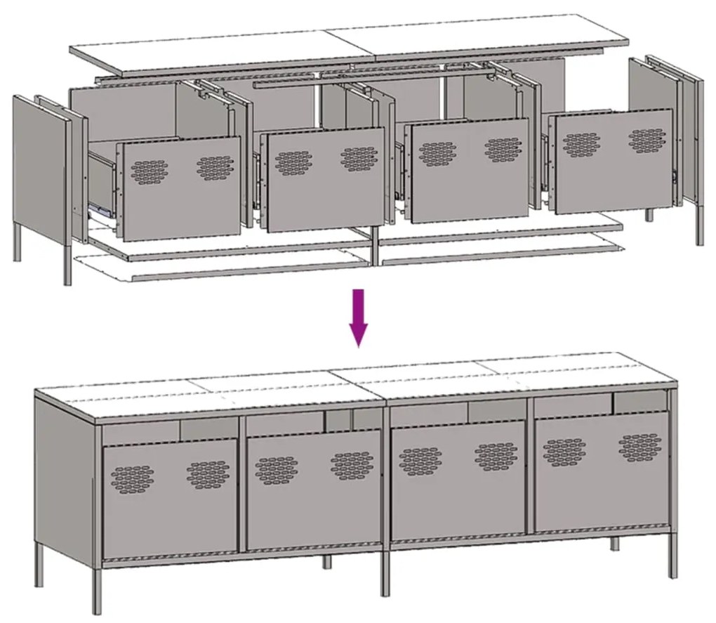 ΈΠΙΠΛΟ ΤΗΛΕΟΡΑΣΗΣ ΑΝΘΡΑΚΙ 135X39X43,5 ΕΚ. ΑΤΣΑΛΙ ΨΥΧΡΗΣ ΈΛΑΣΗΣ 851306