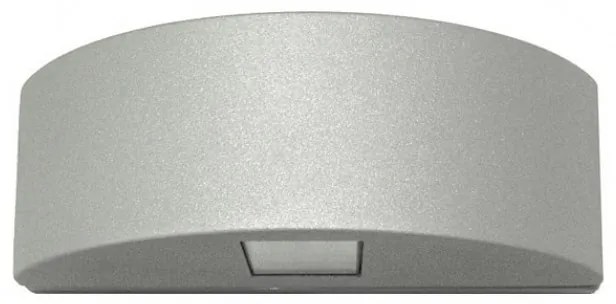 Adeleq Led Φωτιστικό Διπλό Ημικύκλιο Επίτοιχο Αλουμινίου 3.3W Θερμό Γκρι 9-70056600