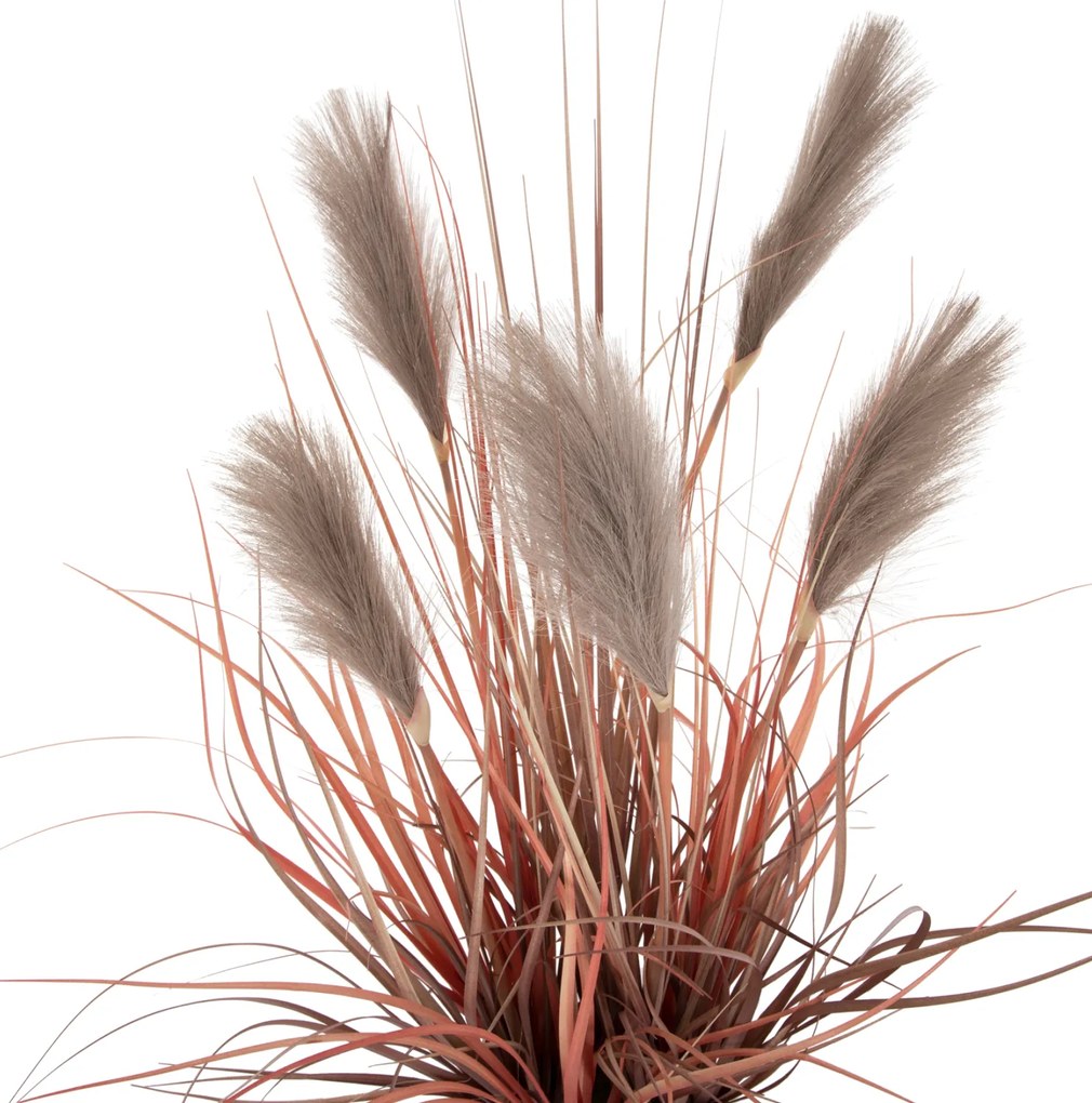 Διακοσμητικό Συνθετικό Φυτό Σε Γλάστρα Grass+Feather Φ14,5x12,5-86Υ εκ.