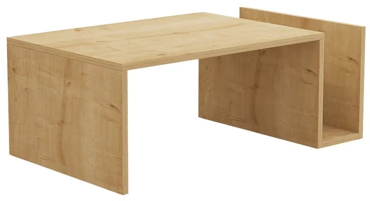 Τραπέζι σαλονιού Poko pakoworld σε oak απόχρωση 86.8x50x32,4εκ