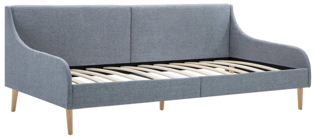 vidaXL Πλαίσιο Daybed Ανοιχτό Γκρι Υφασμάτινο + Στρώμα Αφρού Μνήμης