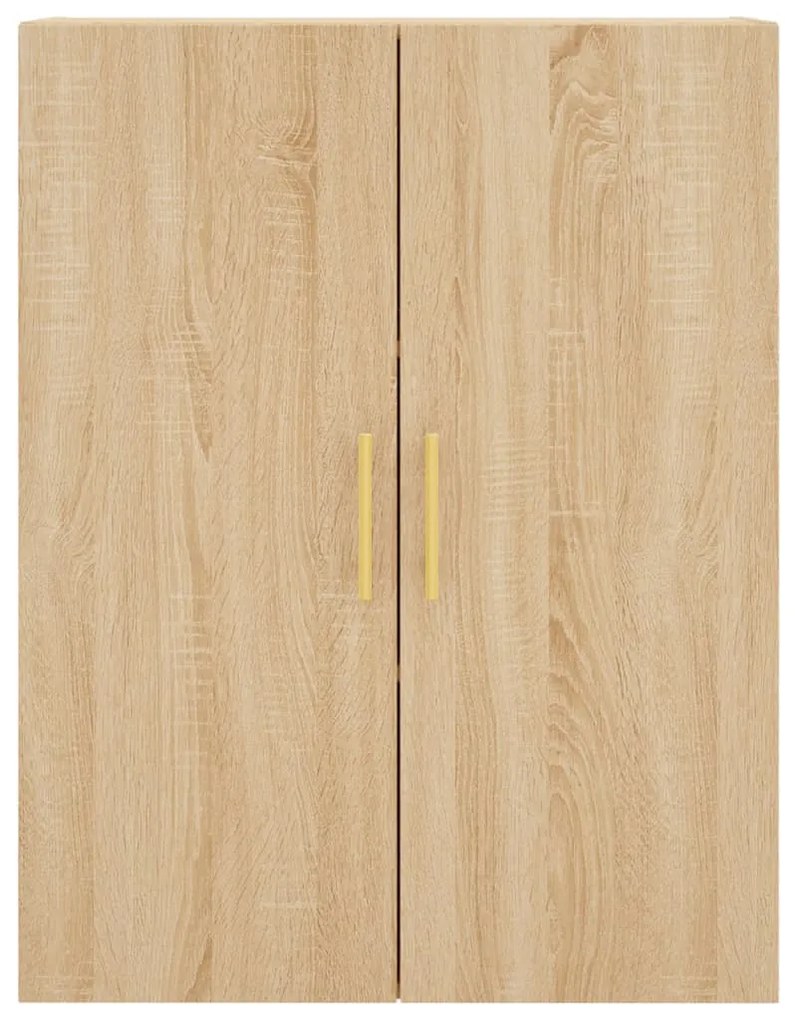vidaXL Ντουλάπι Sonoma δρυς 69,5 x 34 x 180 εκ. από Επεξεργασμένο Ξύλο