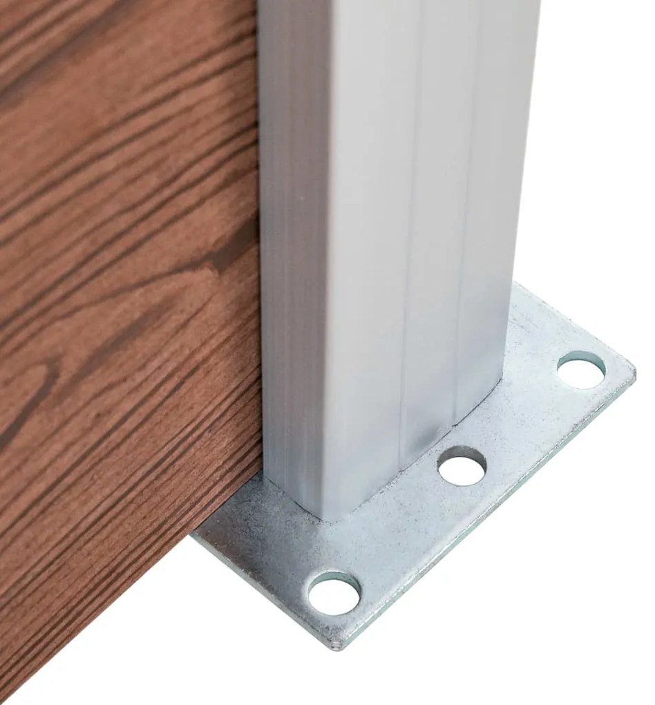 vidaXL Πάνελ Περίφραξης Καφέ 353 x 186 εκ. από WPC