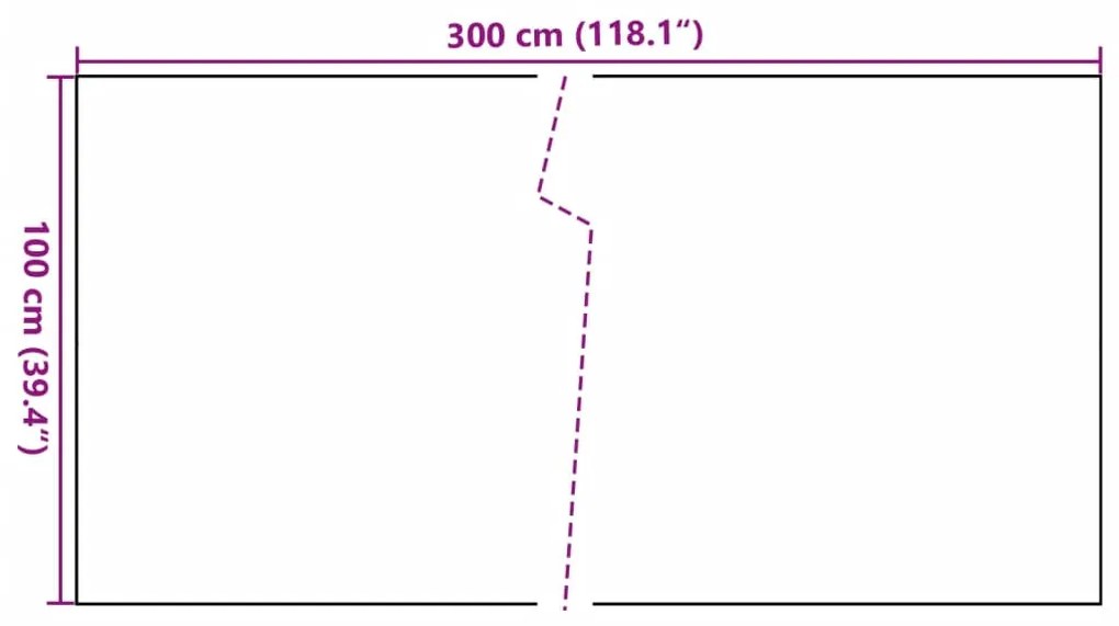 ΔΙΑΧΩΡΙΣΤΙΚΟ ΒΕΡΑΝΤΑΣ ΛΕΥΚΟ 300 X 100 ΕΚ. ΑΠΟ ΣΥΝΘΕΤΙΚΟ ΡΑΤΑΝ 156282