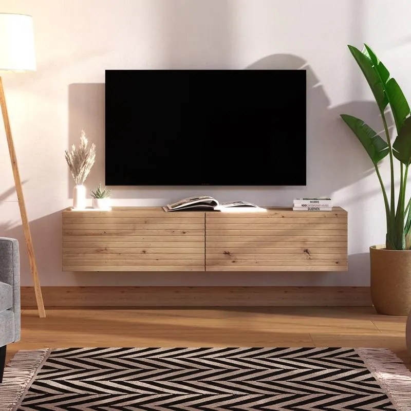 Έπιπλο τηλεόρασης ROYAN 154 2K2V Artisan Oak 154x42x32εκ 154x42x32 εκ.