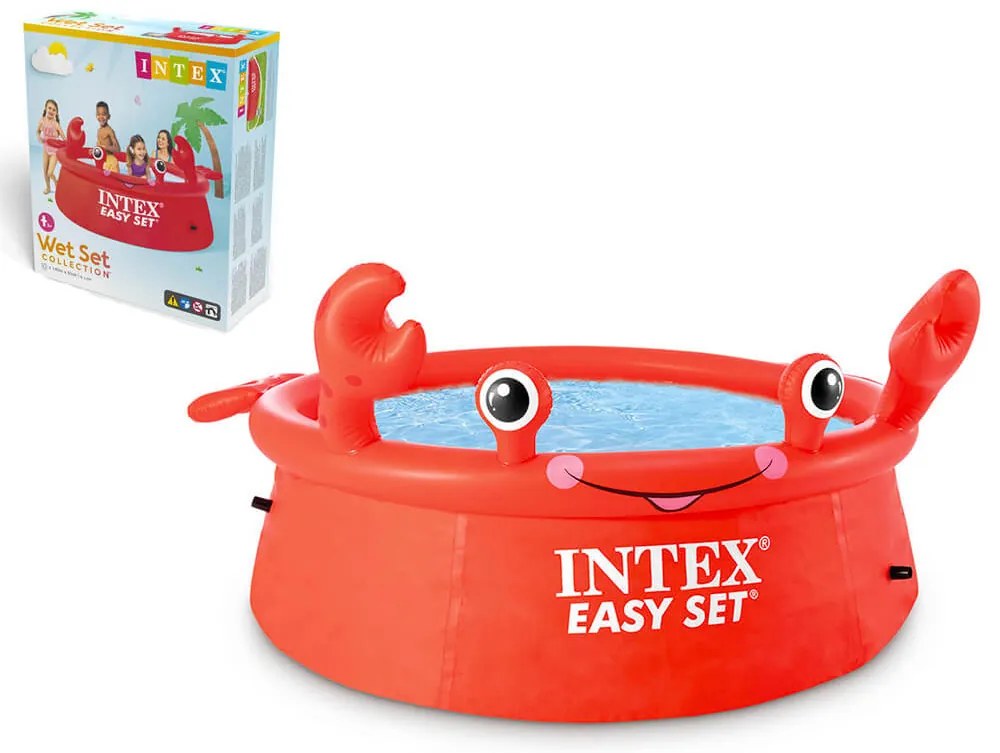 Φουσκωτή πισίνα Crab Intex Easy Set παιδική, χωρητικότητας 880lt, 183x51cm