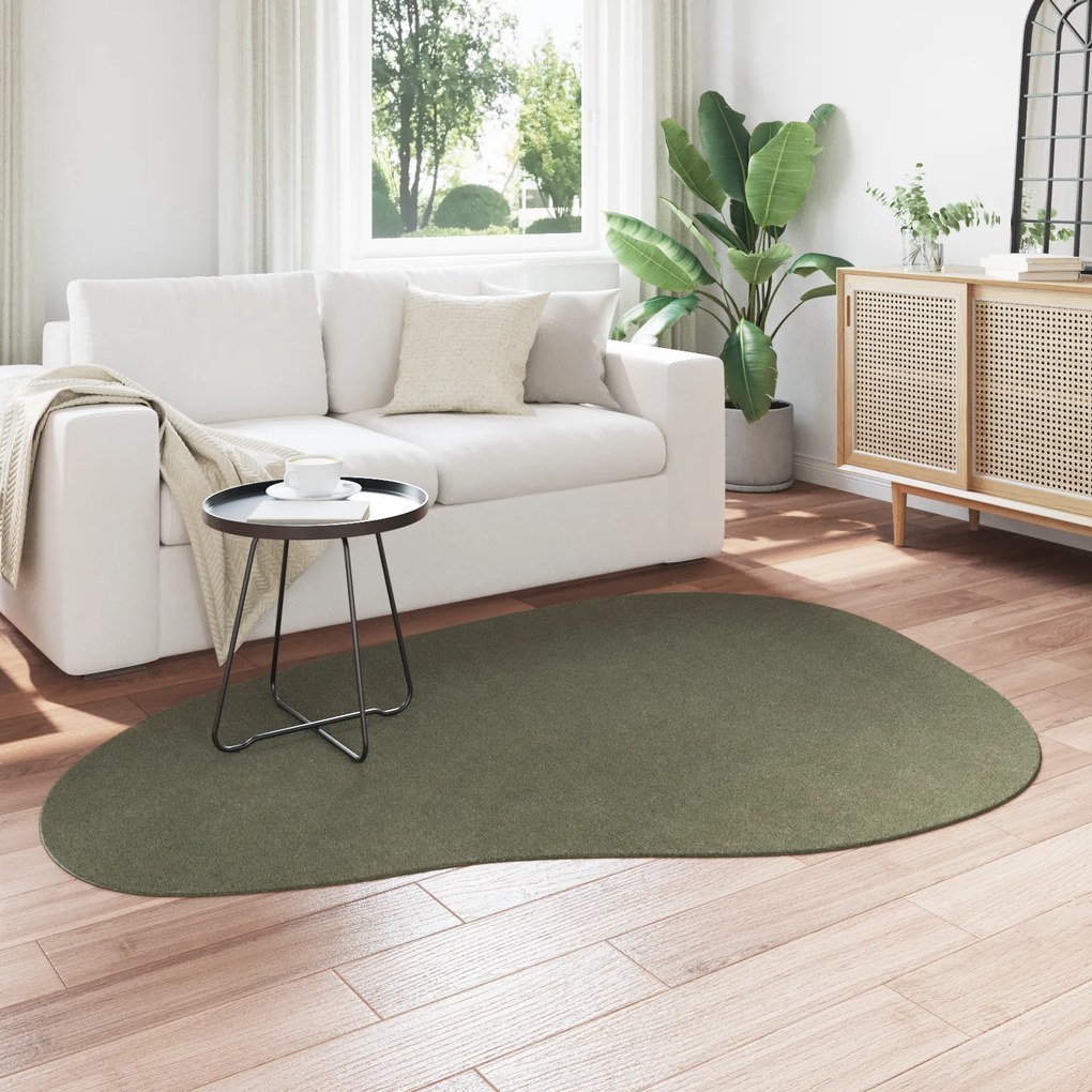 vidaXL Χαλιά Δασικό Πράσινο 140 x 200 cm Μαλλί