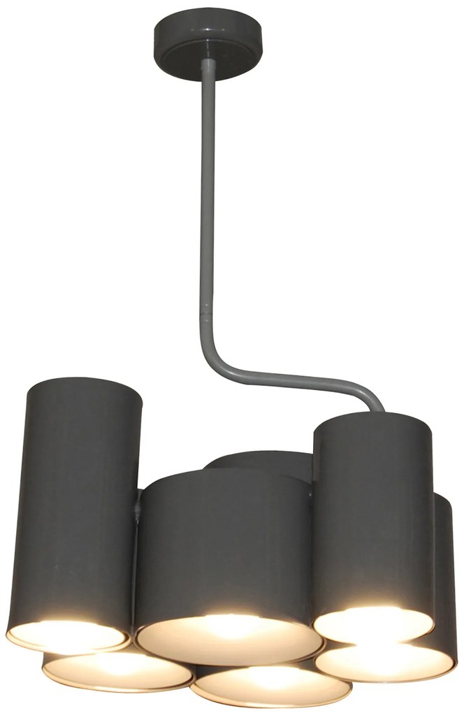 HL-3566-6P BRODY DARK GREY METALLIC PENDANT