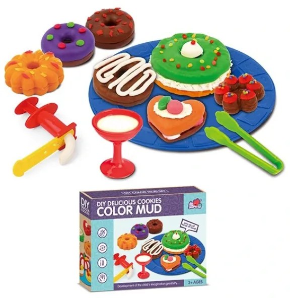 Σετ κατασκευών DIY με πλαστελίνη - Delicious Cookies - 5838-41