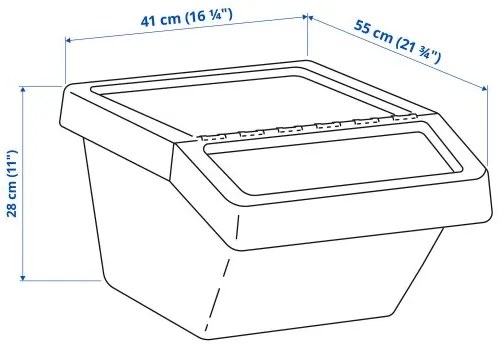 SORTERA Κάδος διαχ/μού σκουπιδιών μ καπάκι 102.558.97