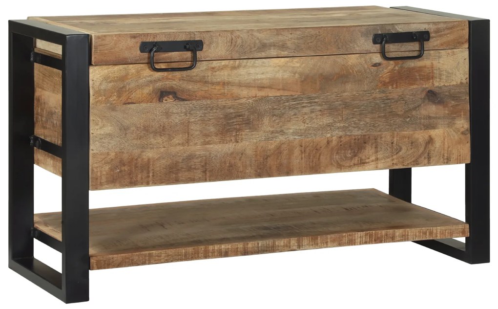 vidaXL Κουτί Αποθήκευσης Καφέ 80 x 35 x 45 cm Μασίφ ξύλο μάνγκο
