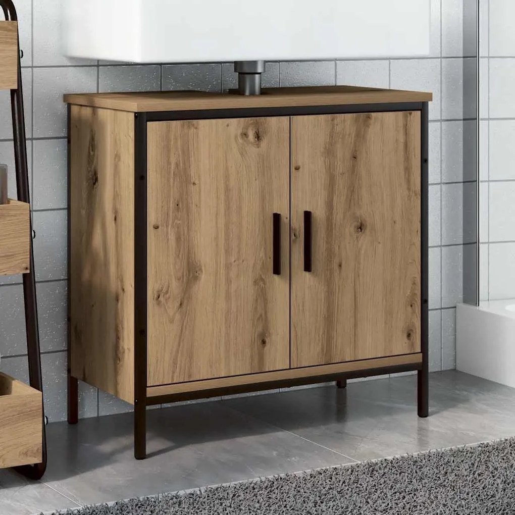 vidaXL Ντουλάπι Νιπτήρα Αρτισιανή Δρυς 60x30x60 εκ. Επεξ. Ξύλο