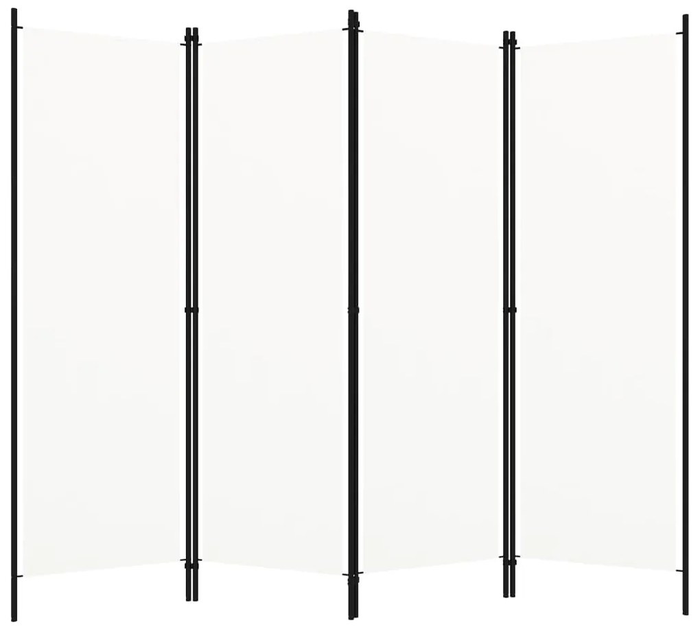 vidaXL Διαχωριστικό Δωματίου με 4 Πάνελ Λευκό 200 x 180 εκ.