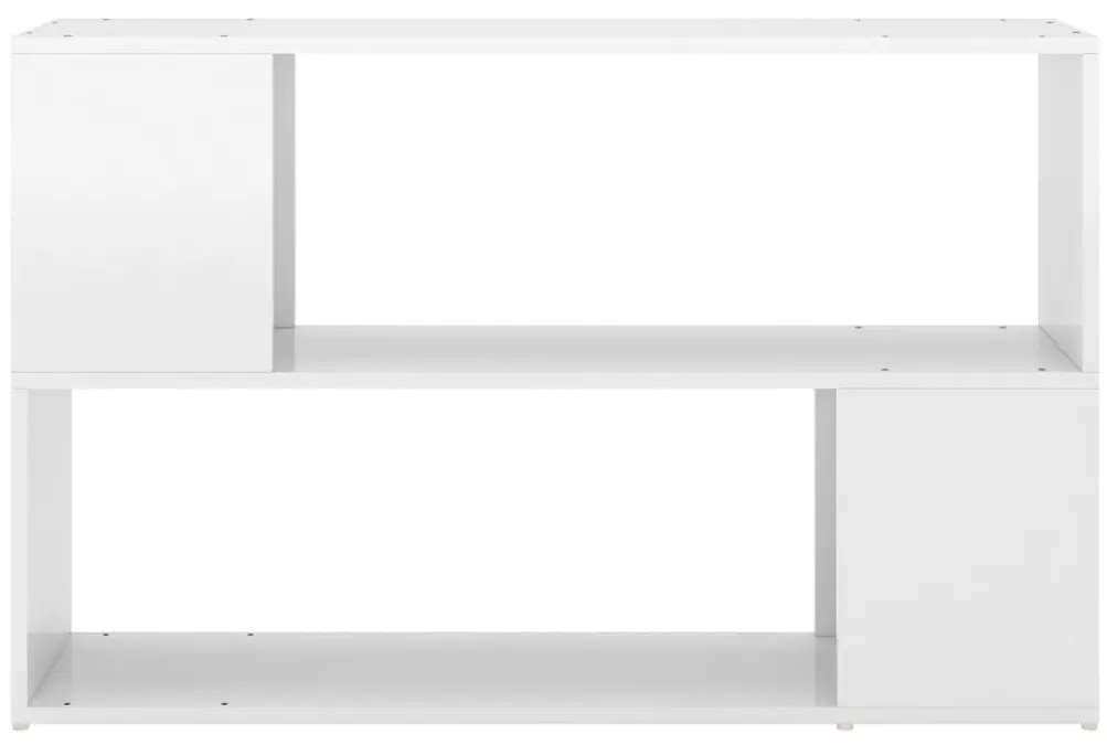 vidaXL Βιβλιοθήκη Γυαλιστερό Λευκό 100 x 24 x 63 εκ. Επεξεργασμ. Ξύλο