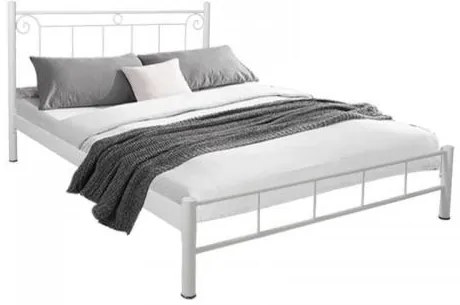 ΚΡΕΒΑΤΙ ΣΙΔΕΡΕΝΙΟ Fylliana Valery ΛΕΥΚΟ ΧΡΩΜΑ 130x210x99εκ (120x200εκ) 826-124-016