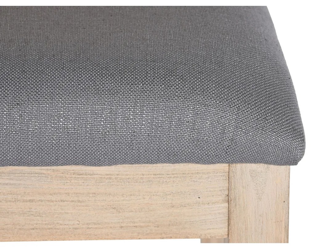 Καρέκλα Τραπεζαρίας DKD Home Decor Έλατο πολυεστέρας Σκούρο γκρίζο (46 x 61 x 86 cm)