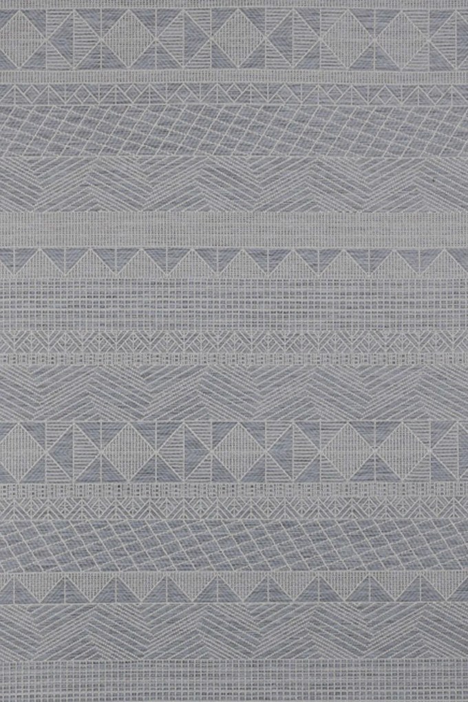 Σετ Χαλιά Κρεβατοκάμαρας 3Τμχ. Ψάθινο Jersey 765/514 Grey-Petrol Colore Colori ΣΕΤ (2 70x150 & 70x220) Polypropylene-Polyester