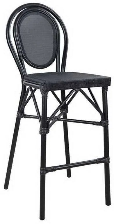 Σκαμπό Bamboo Look HM5060 Μαύρο 47x61x115cm
